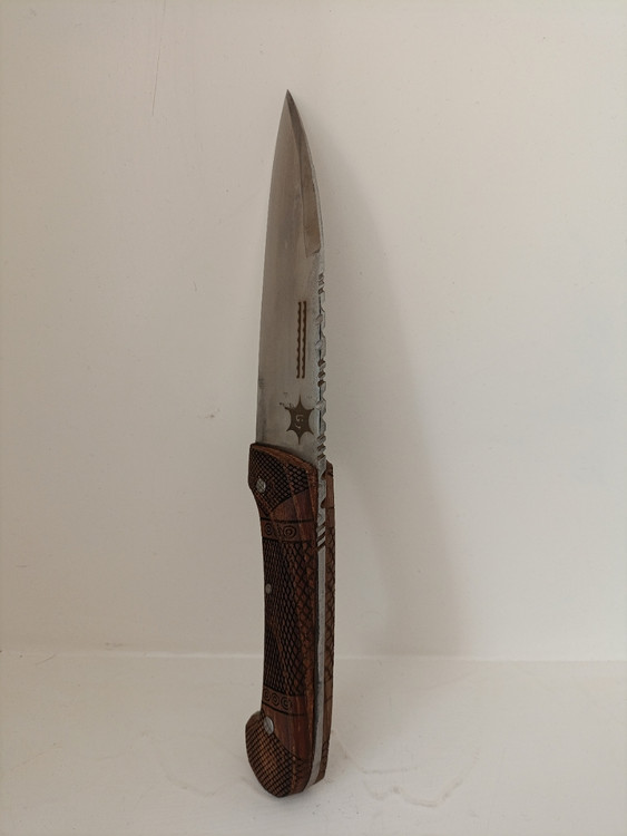 چاقوی سلاخی راسته ای فولادی دست ساز زنجان