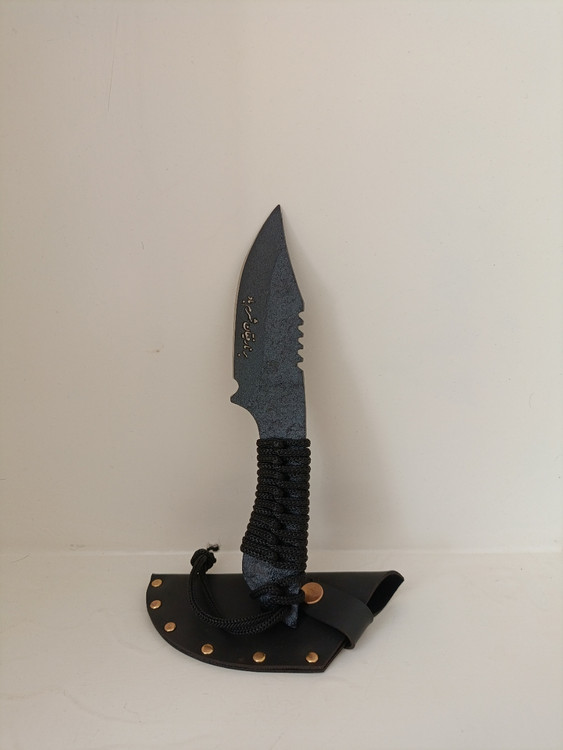 تیزی فولادی غلافدار طرح مرد جنگی دست ساز زنجان