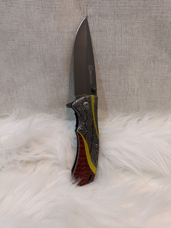 چاقوی جیبی ضامن دار ماستیف مناسب دفاع شخصی و هدیه دادن